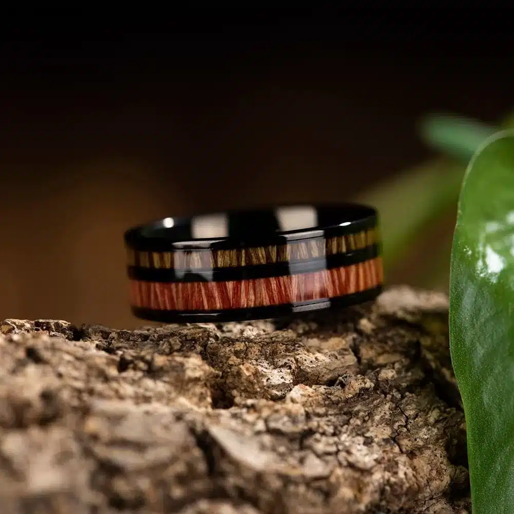 Bague bois femme