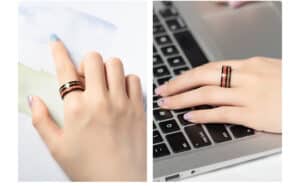 Bague bois femme