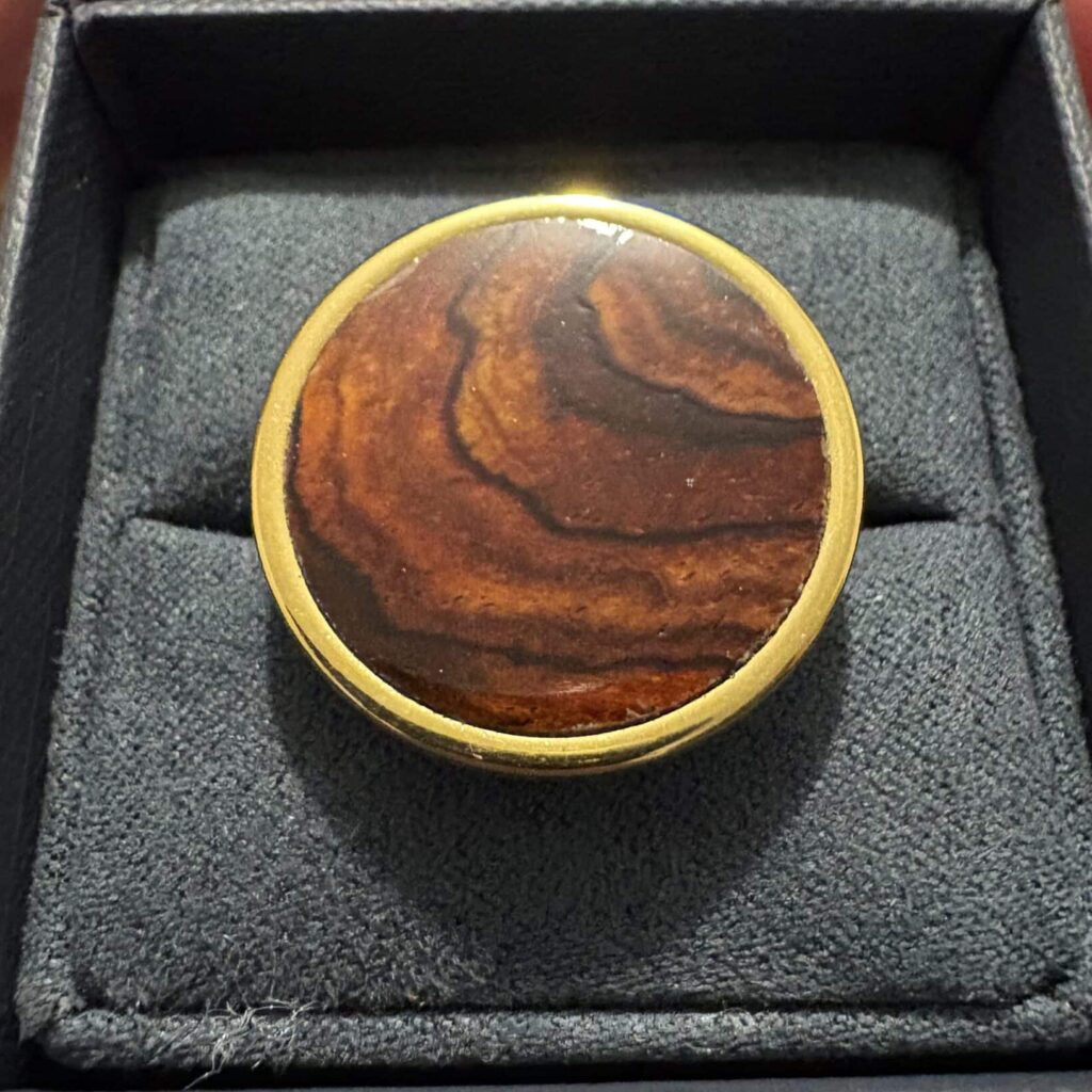 Bague bois femme