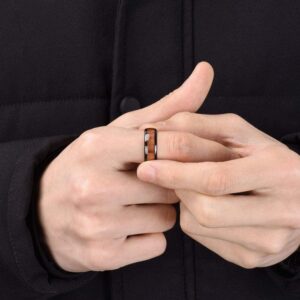Bague bois homme