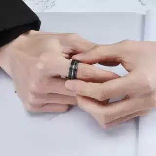 Bague en bois pour homme