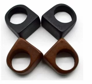 Bague rectangulaire bois