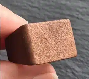 Alternative view of Bague rectangulaire bois