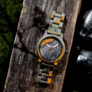 Montre avec bracelet en bois – Image 3