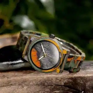 Montre avec bracelet en bois – Image 4