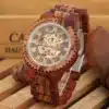 Montre bois automatique homme