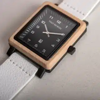 Montre bois bracelet cuir – Image 5