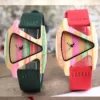 Montre bois cuir