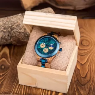 Montre bois et acier – Image 4