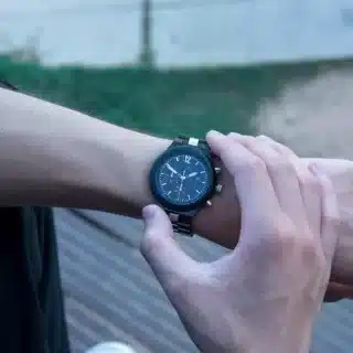 Montre bois et acier – Image 3