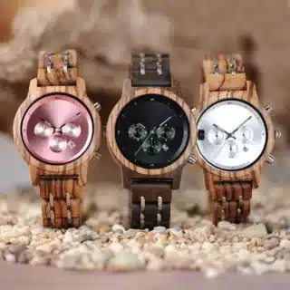 Montre bois femme