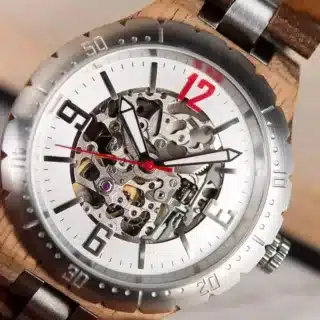 Montre bois homme automatique – Image 6