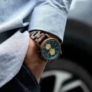 Alternative view of Montre bois luxe