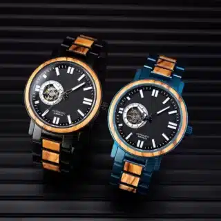 Montre bois mécanique