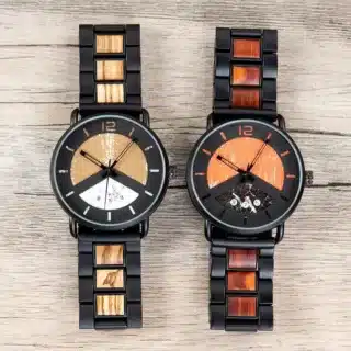 Montre bois metal – Image 3