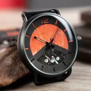 Alternative view of Montre bois metal