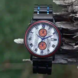 Montre bois pierre