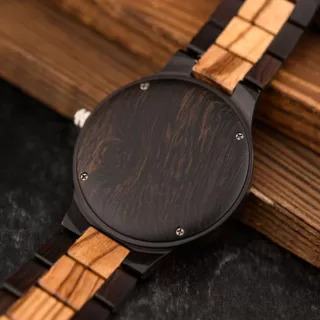 Montre bois viking
