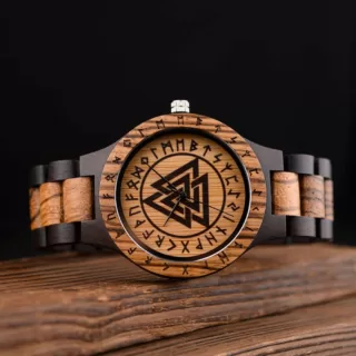Montre bois viking
