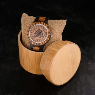 Montre bois viking