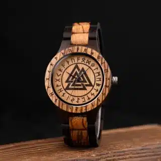 Montre bois viking