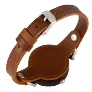 Montre cuir et bois