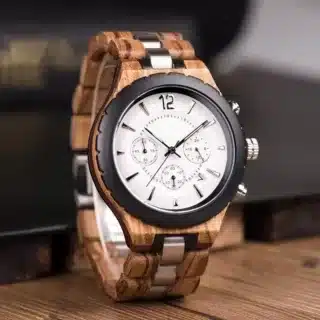 Alternative view of Montre en bois de luxe
