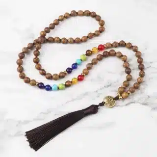 Collier arbre de vie bois – Image 4