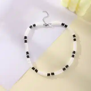 Collier homme bois perles – Image 4