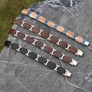 Bracelet bois et acier – Image 3
