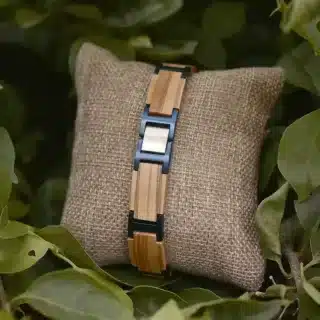 Bracelet bois et acier