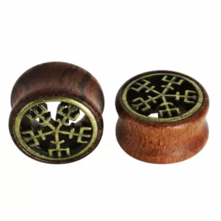 Boucle d oreille homme anneau bois