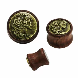 Boucle d oreille homme anneau bois
