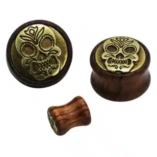 Boucle d oreille homme anneau bois