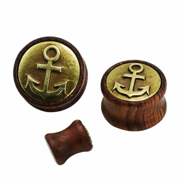 Boucle d oreille homme anneau bois