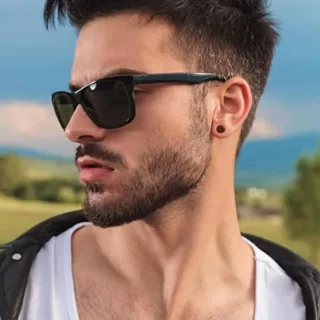 Boucle d oreille homme bois