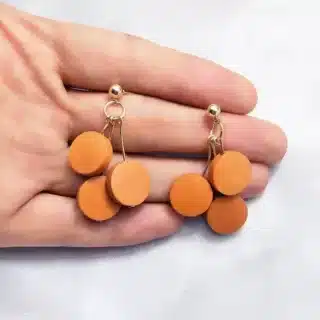 Boucle oreille bois femme