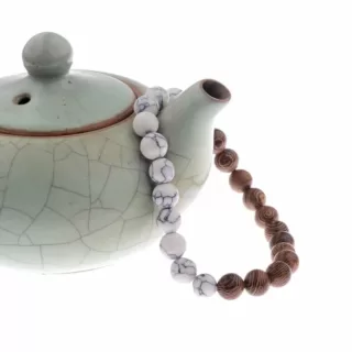 Bracelet perle bois homme