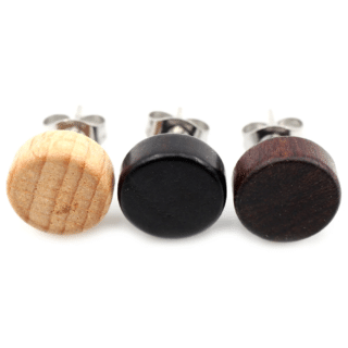Boucle d oreille homme bois