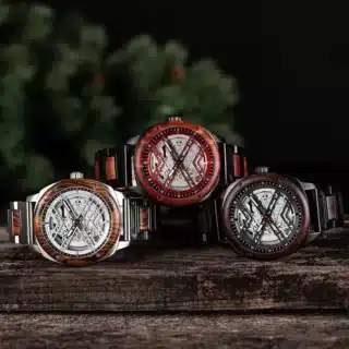 Montre automatique bois