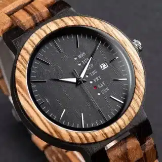 Alternative view of Montre bois homme