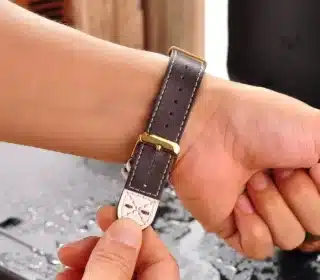 Montre homme bois et cuir