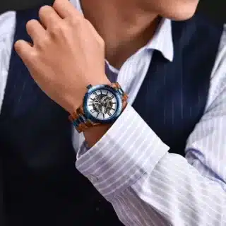 Montre en bois luxe