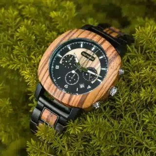 Montre en bois tendance homme - Marron