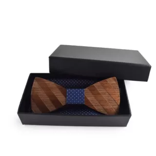 Alternative view of Noeud papillon bois mariage
