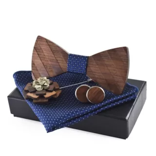 Noeud papillon bois mariage