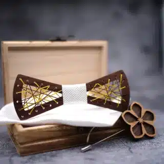 Noeud papillon bois original