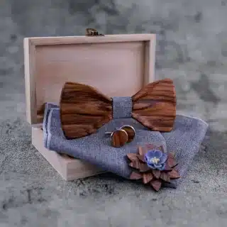 Noeud papillon bois