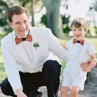 Noeud papillon pere et fils