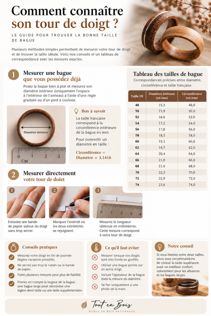 Comment mesurer sa taille de bague ? Le guide pour choisir la bonne taille
